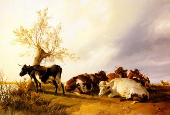 Thomas Sidney Cooper : Dairy Cows Resting